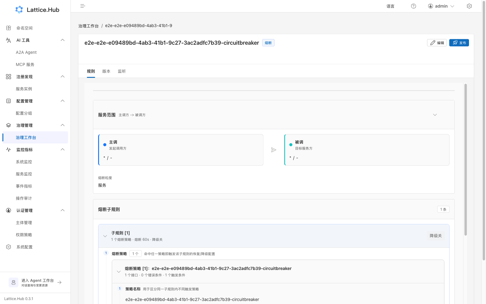治理规则详情